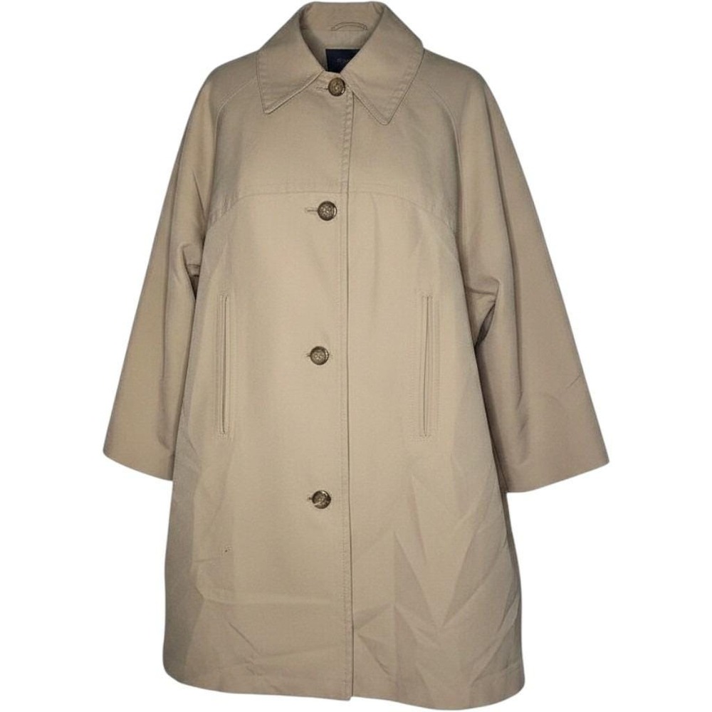 VTG 70s Misty Harbor Tan Trench Coat Raincoat Womens 12 Reg Swing Jacket